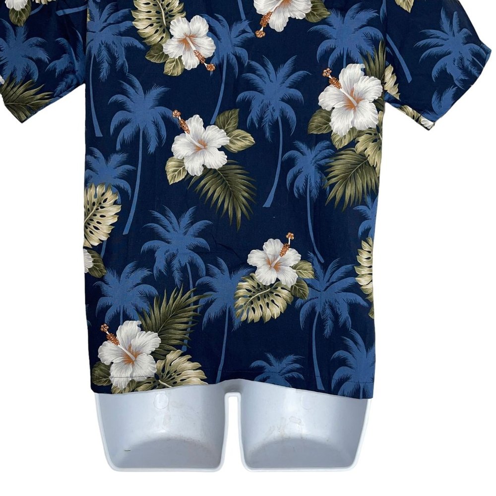 NWT Pacific Legend Aloha Tropical Island Blue Floral Beach Vacation Shirt XL - Picture 8 of 10